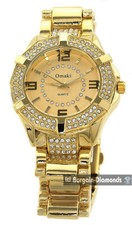 Mens 50mm Gold Clubbing Watch