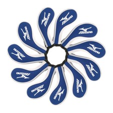 Golf Club Iron 3-9-PASL Head Cover Long Neck Zipper Mizuno Classic Blue