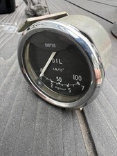 Classic  Smiths Period Oil Pressure Gauge  0-100 Psi New Old Stock Mini Cooper
