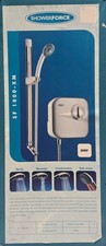 ShowerForce SF 1000-XM Power Shower -Matt Chrome - Free Postage New