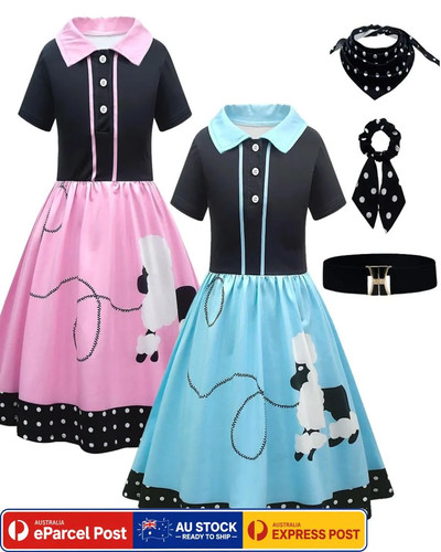 N1478 girls 50s poodle - n1478,