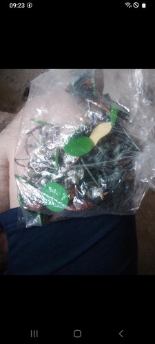 Painted plastic toy soldier - painted,