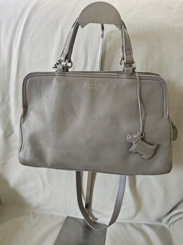 Radley grey leather handbag - radley,