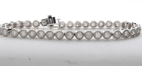 65ct round milgrain - 4.65ct, bezel