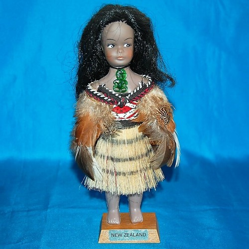 Vintage new zealand maori girl - zealand,