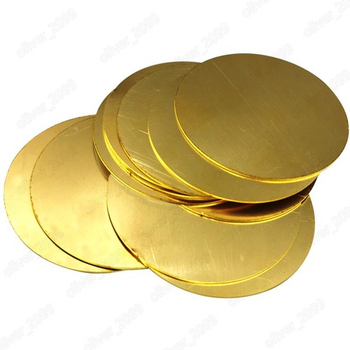 Brass metal sheet - metal, round