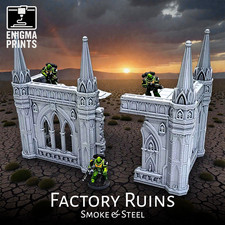 Factory Ruins - 28mm 3d