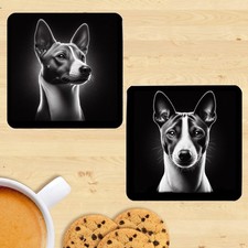 Basenji Coasters, Set Of 2