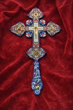 Orthodox wall cross with - with, icons