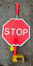 ⭐RAILWAY STOP SIGN LED TRACK BOLT ON SAFETY RAILWAYANA RARE FREE UK POST⭐ AA