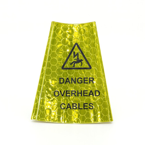 Reflective cone sleeve yellow - cone,