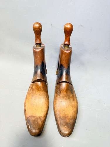Vintage wooden shoe trees - vintage,
