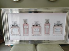 Miss Dior Perfume Bottles Framed Wall Art- Large