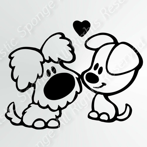 Two cute puppies reusable - cute,