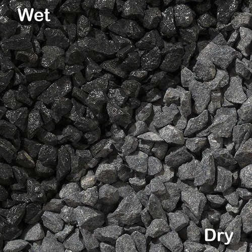 Black basalt driveway garden - black,