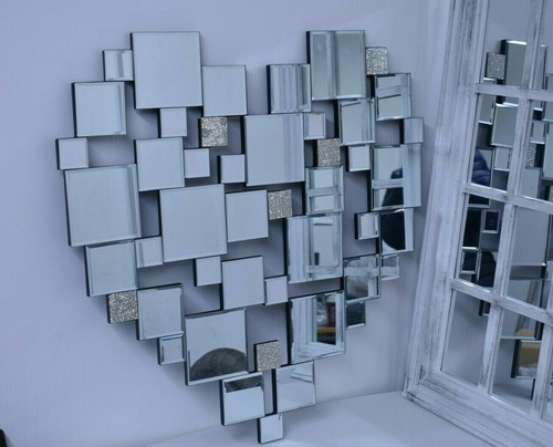 Heart shaped glass - glass, mirror