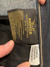 Rokker Motorcycle Jeans Blue W36 L34 With Armour to knees and hips