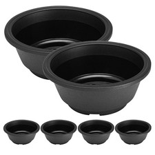  3 PCS Planter Gardening Container Round Shallow Pot Planting Flower