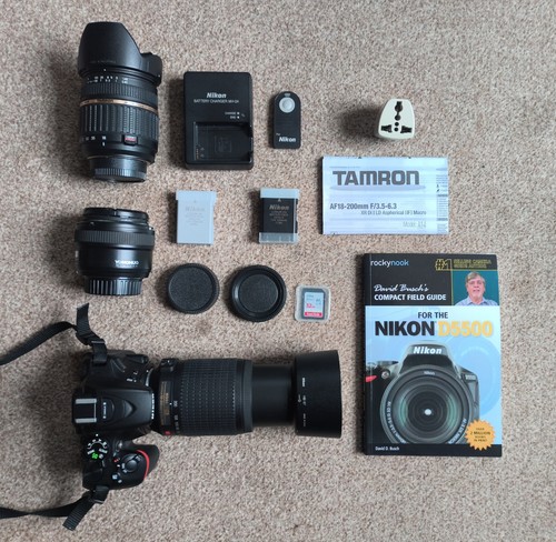 Nikon d5500 digital slr bundle - slr,