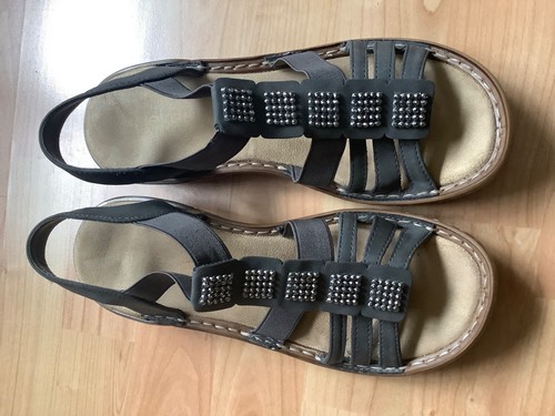Rieker leather ladies sandals - leather,