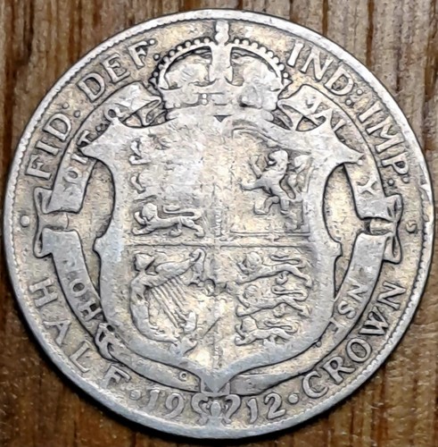 1912 king george half crown - king,