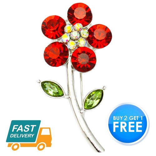 New red crystal daisy rose - crystal,