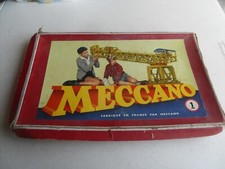 Meccano Blue & Gold Era French Set 1 Re Strung - Poor Condition