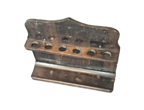 Vintage wooden pipe rack - wooden, stand