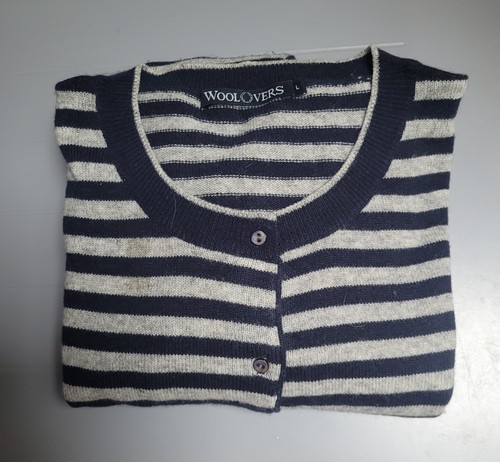 Woolovers navy grey stripe - woolovers, navy-grey