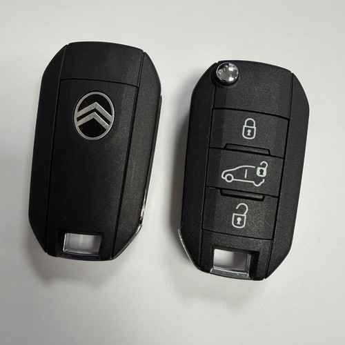 Citroen flip key fob - 3, button