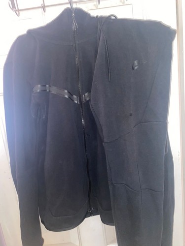 Black nike tech fleece - black, fleece-size