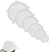 6 PCS Silicone Lids Food