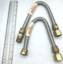Blodgett Lot of 2, 1/2" Metal Flex Gas Replacement Hose for Oven 33249 New