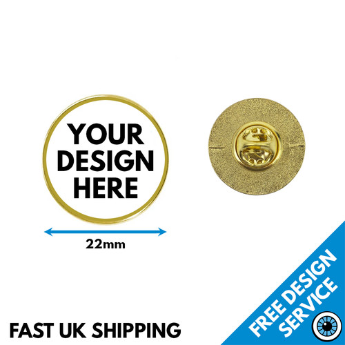 Round custom badges metal - badges,