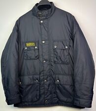 Barbour International  Jacket Men's XXL Black Padded Biker Size XL