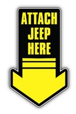2x ATTACH JEEP HERE CAR