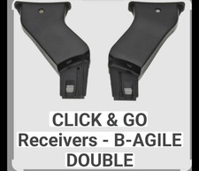 Britax Romer B-Agile Double Click & Go Receivers Adapters For Britax Car Seat