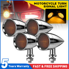 4x Chrome Motorcycle Turn
