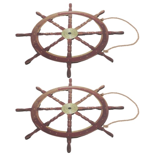 2pcs ship wheel - decor,