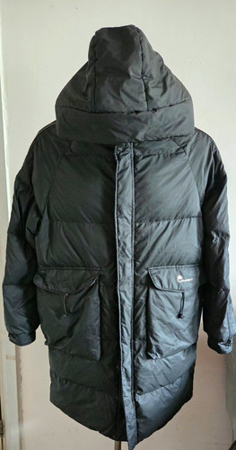 Oversized black utility puffer - oversized,