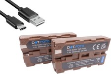 2x NP-F550 3500mAh USB-C