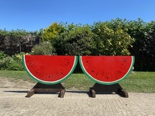 Watermelon Pair Of Show Jump Fillers 50cm Tall.