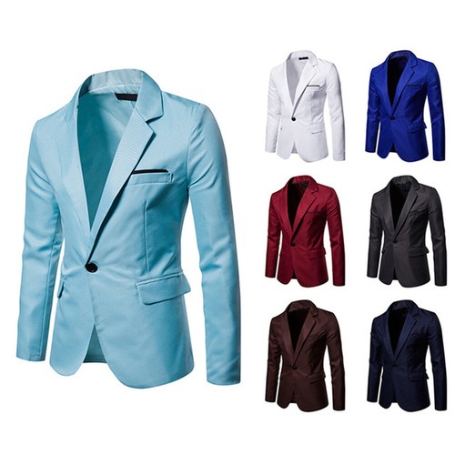 Men formal work blazer jacket - men,