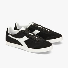 Diadora Retro Trainer B. Original VLZ Black / White Suede Vintage Fashion
