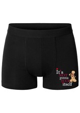 Men's Fun, Novelty, Boxer Trunks/Boyfriend/Husband (Suck Itself)