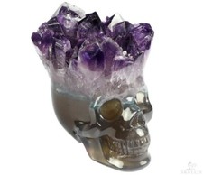 2.3" Amethyst & Agate Carved