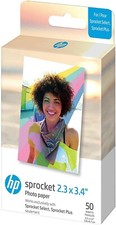 HP 2.3 x 3.4"Photo Paper(50 Sheets) Compatible with Sprocket Plus/Select Printer