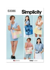 Simplicity Easy SEWING PATTERN S3086 Patchwork Bags