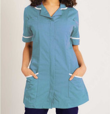 Nurse Tunic Medical Uniform Top Women Teal Hospital Work Wear Healthcare Doctor