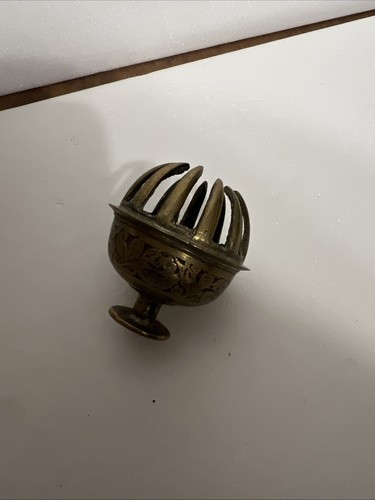 Vintage engraved brass claw - vintage,